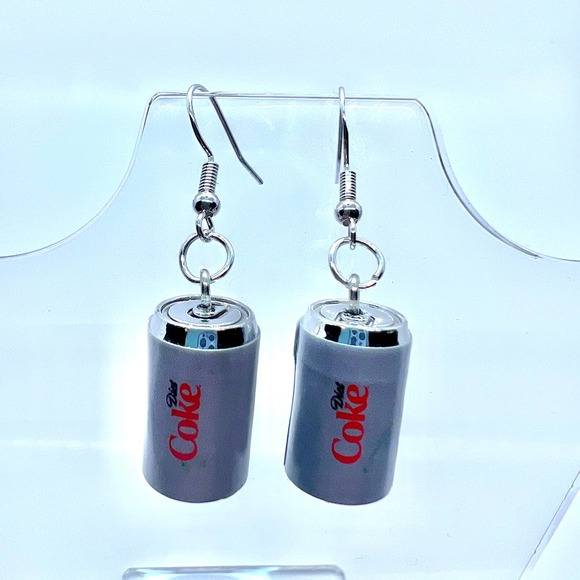 Diet Coke Earrings - Drink Earrings - Soda Earrings - Coca Cola Earrings - Picture 2 of 10